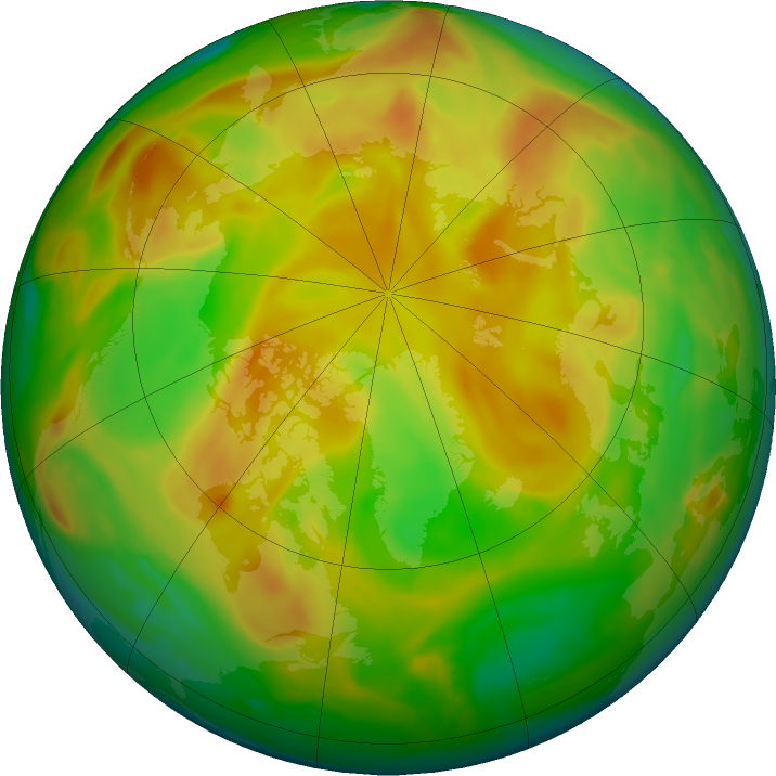 Arctic ozone map for 27 May 2019